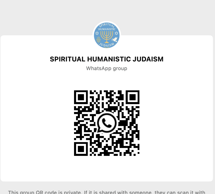 QR code to join the Spiritual Humanistic Judaism WhatsApp group